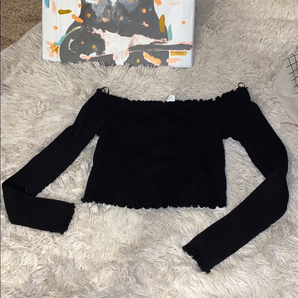 Off the shoulder crop top